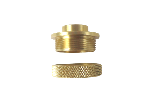 Individual Sets 1-3/16" Low Profile Solid Brass PC-Style Router Template Guide Bushings Sets and Lock Nuts
