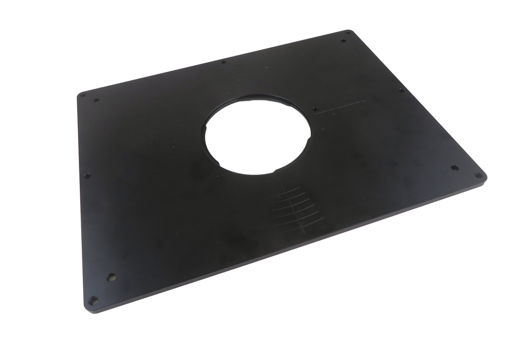 Deluxe Router Table Insert Plate for Router Tables Anodized Aluminum 9" x 12" x 1/4" Thick