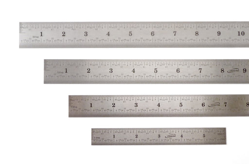 iGaging 6 Inch Metal Ruler Machinist's Scale, 334-006-4R, stainless steel  imperial units