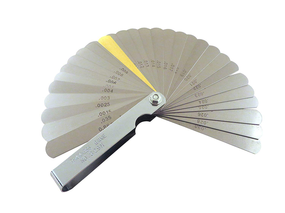 32 Blade Feeler Thickness Gauge (SAE and Metric) 464305 — Taylor Toolworks