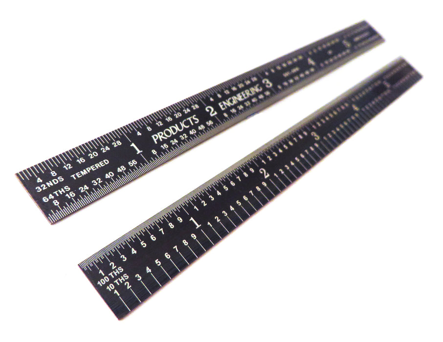 PEC Tools 5R Flexible Black Chrome Ruler