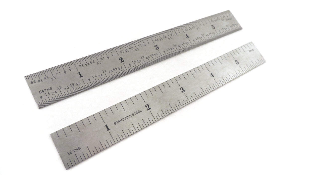 Taytools Stainless Steel 4R Machinist Rulers 6" to 24"
