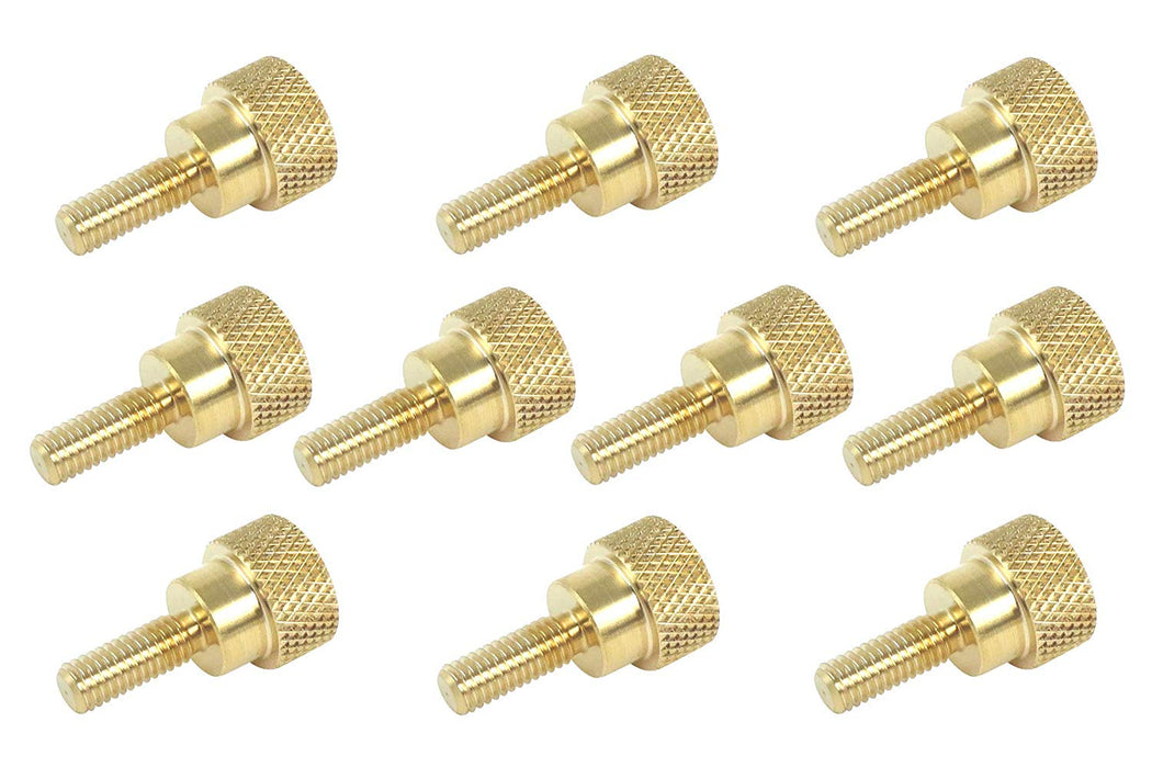 10 Piece Solid Brass Diamond Knurled Thumb Screw Sets