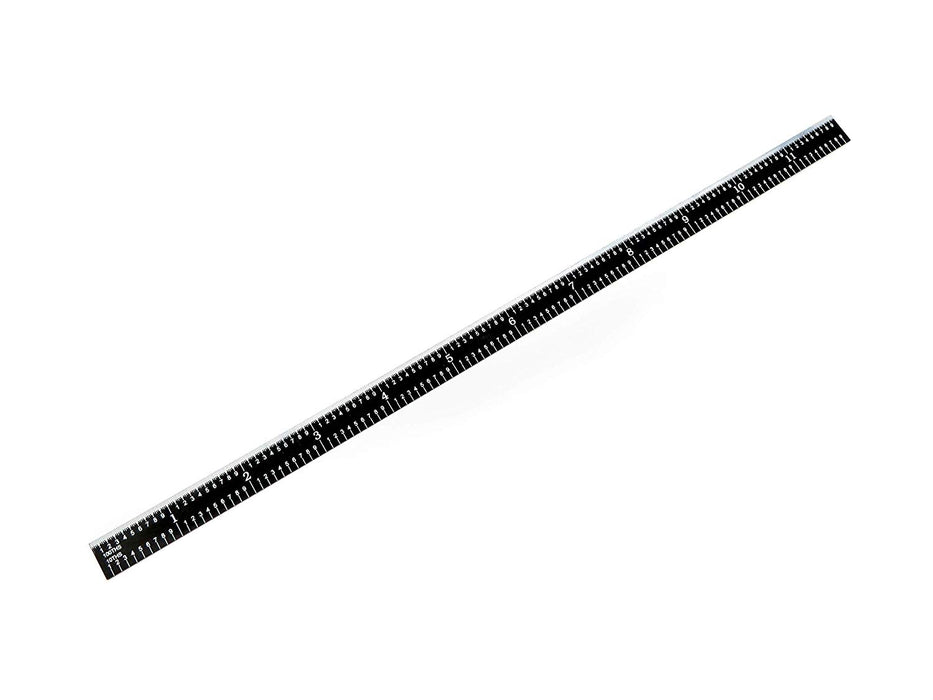 Benchmark Tools™ Flexible 12" 5R Black Chrome Machinist Rulers