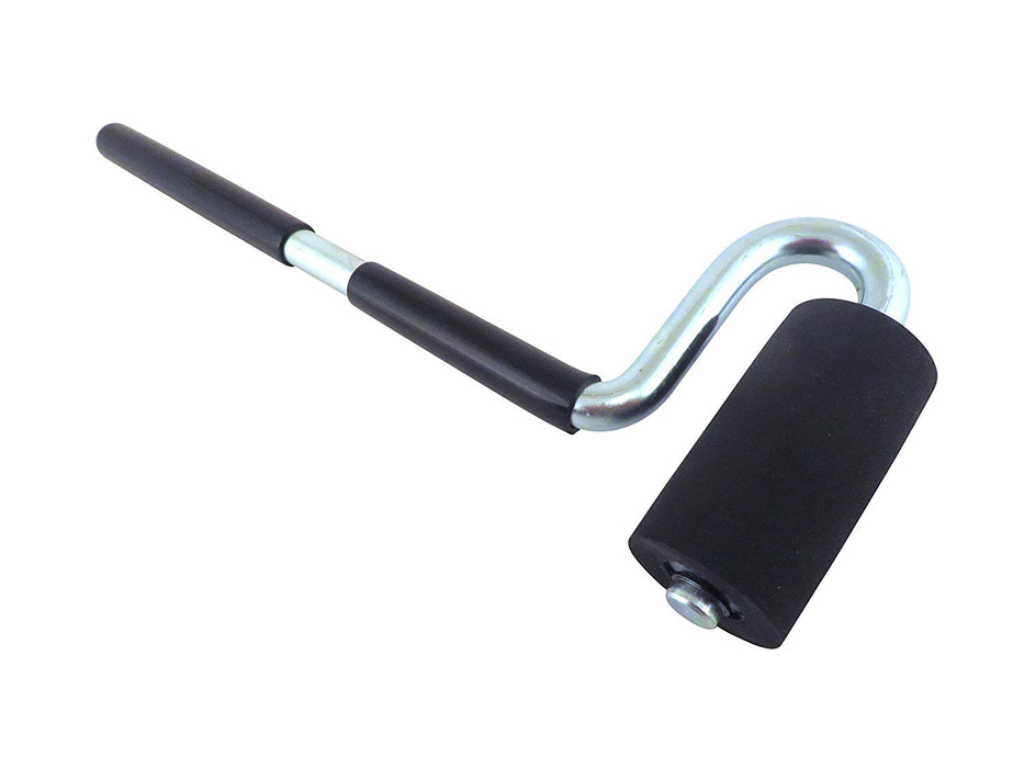 Laminate Veneer J Roller 12" Long Straight Steel HandleHard Rubber Roller 7732285