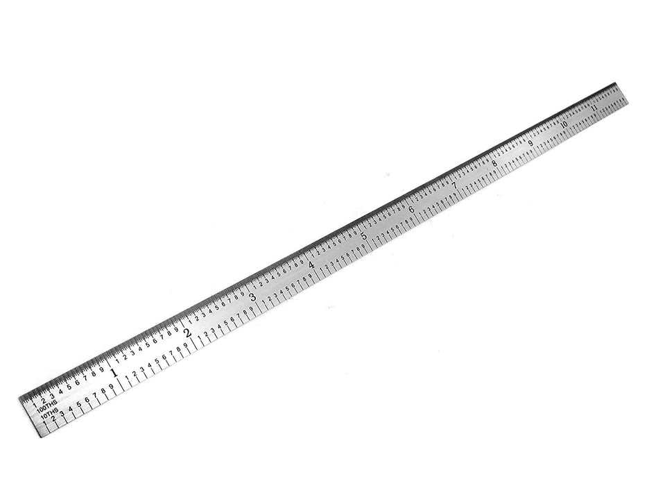 Benchmark Tools™ Flexible 12" 5R Satin Chrome Machinist Rulers