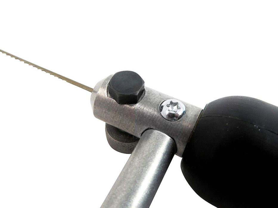 Knew Concepts 125.005T 5 Titanium Birdcage Fret Jewelers Saw with 12 Each  #7 15 TPI Pegas Fret Saw Blades (DCE)