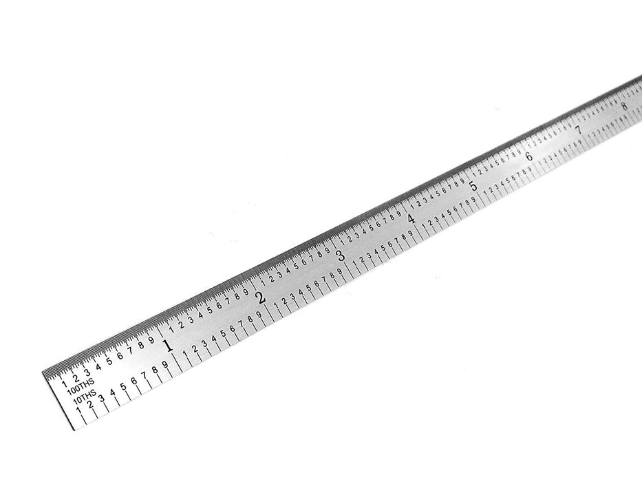 Benchmark Tools™ Flexible 12" 5R Brushed Steel Machinist Rulers