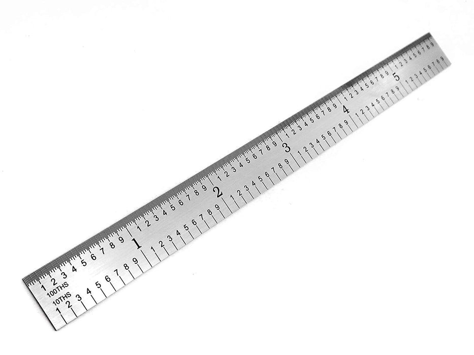 Benchmark Tools™ Flexible 6" 5R Satin Chrome Machinist Rulers