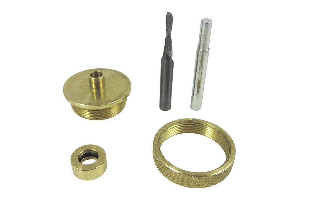 Router Inlay Kit Solid Brass 3 Piece Guide Bushing Set