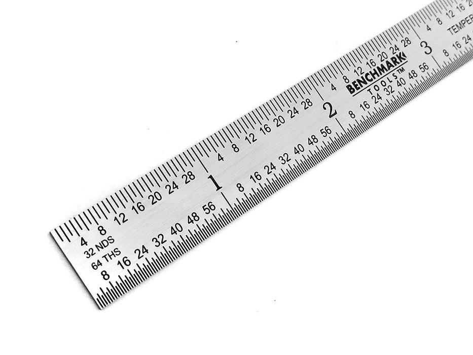 Benchmark Tools™ Flexible 6" 5R Brushed Steel Machinist Rulers
