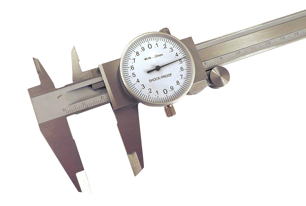 150mm Metric Dial Calipers Stainless Steel ID, OD, Step and Depth 731288