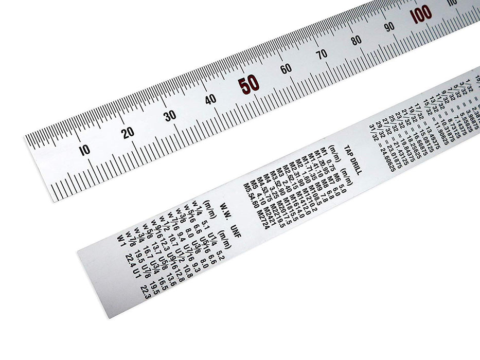 Benchmark Tools™ Flexible 150mm Metric Satin Chrome Rulers