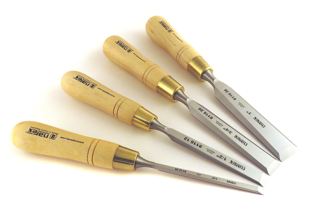 $110. Narex 852100 3 Piece Set Japanese Style Dovetail Chisels 1/4