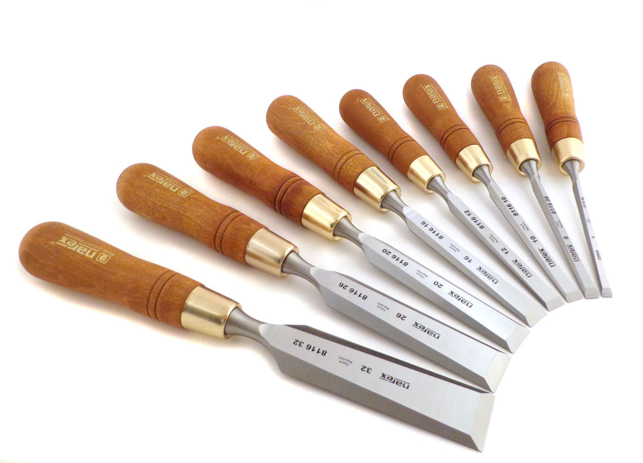 Narex 8 Piece Premium Bevel Edge Chisel Set — Taylor Toolworks