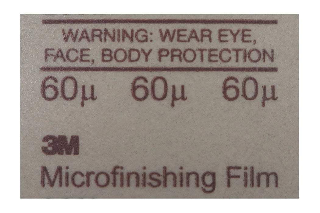 3M™ Individual Sheets Aluminum Oxide 8-1/2" x 11"  Microfinishing/Lapping Film PSA