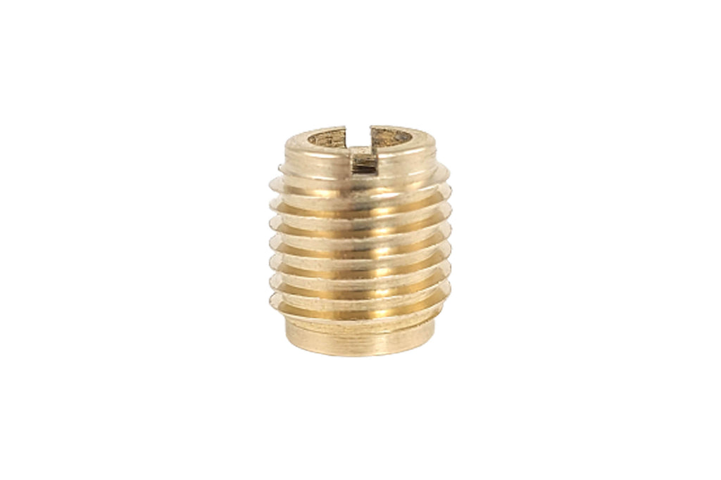 1/4-20 x 1/2 in. Solid Brass Threaded Inserts for Hard Wood - Qty:100