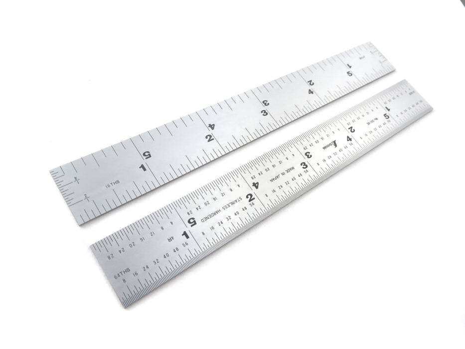 Shinwa 6 Rigid Machinist Ruler 4R Graduations with End Grads — Taylor  Toolworks