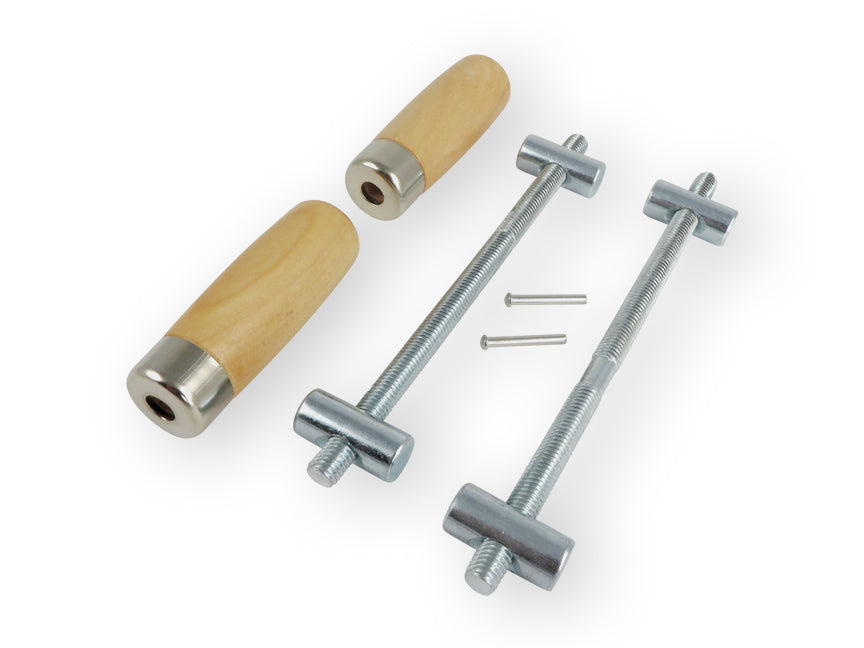 Wooden Hand Screw Clamp Kits with Rods, Pivot Nuts and Handles