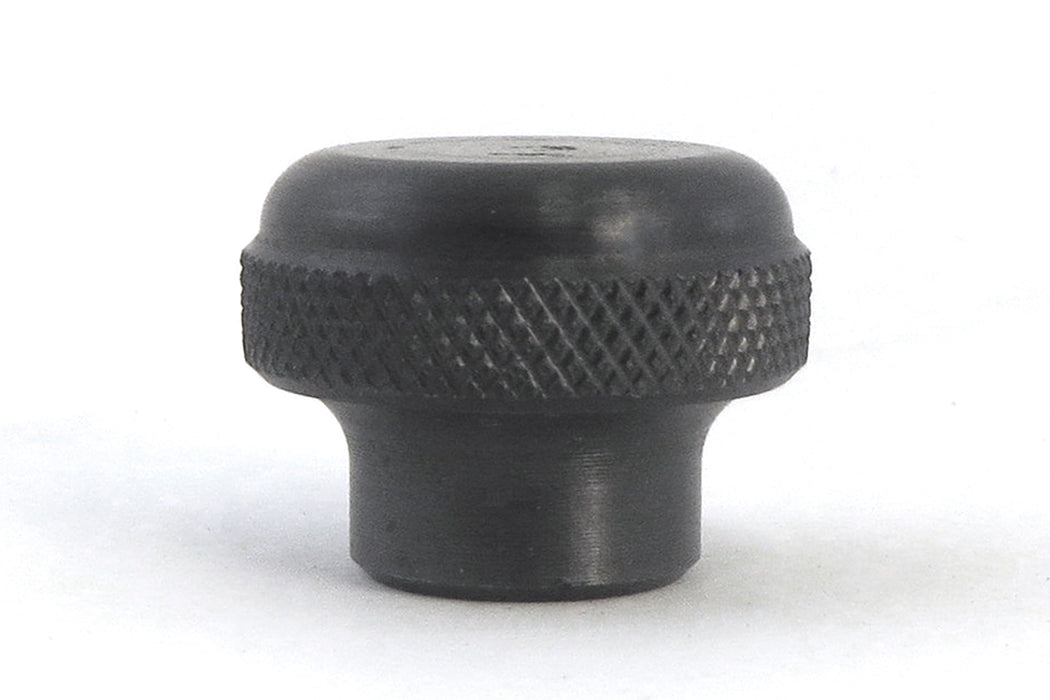 Domed Knurled Knob 1" Diameter with 1/4-20 Tapped Hole Steel Blackened Finish