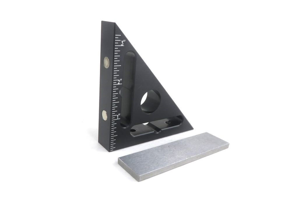 90/45 Degree Aluminum Allow Magnetic Set Up Square Imperial Markings
