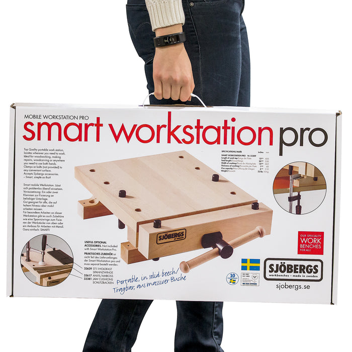 Sjöbergs Smart Workstation Pro European Beech  15-3/4" x 20-7/8" x 14-3/8"