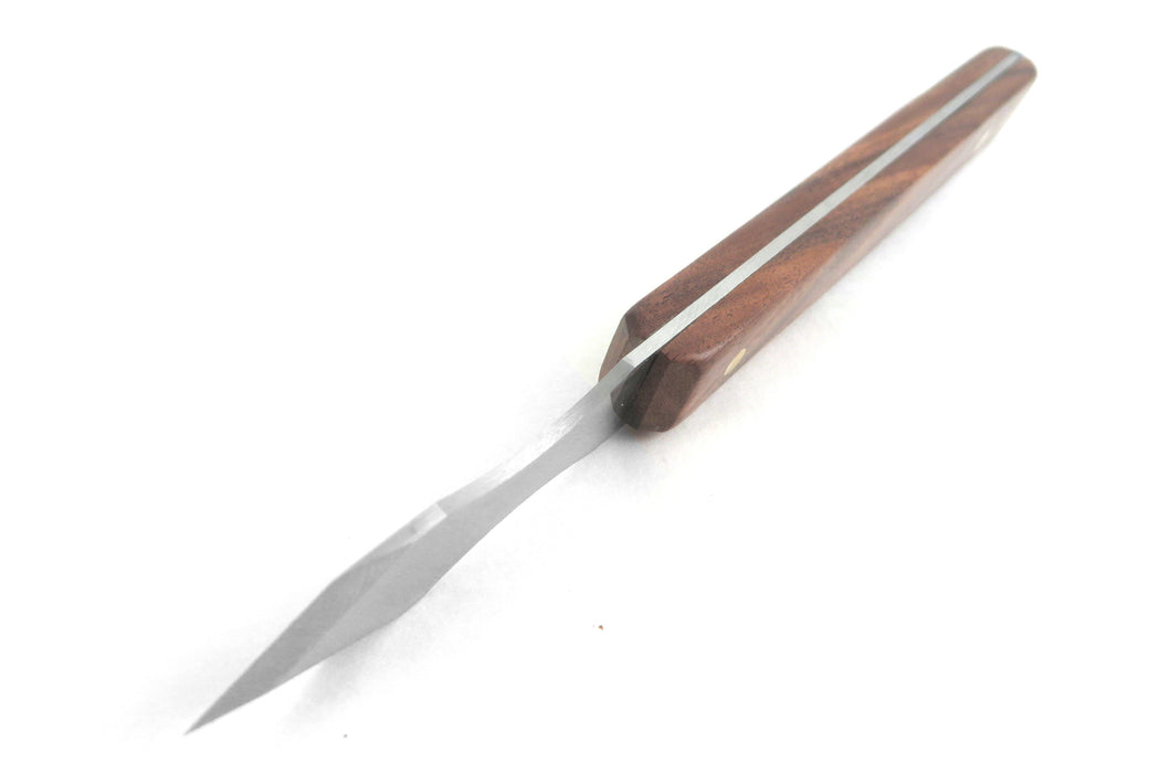 Mikov Thin Blade Dual Bevel Marking Knife 0.060" Thick Blade with Finger Indents Rosewood Handle