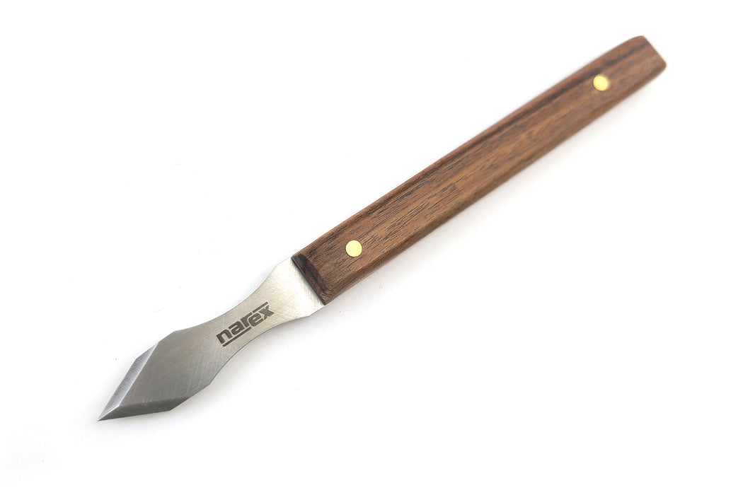 Narex Dual Bevel Marking Knife Stainless Steel Blade Rosewood Handle Finger Indents (0.030 Thick Blade)