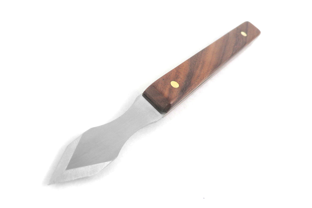 Mikov Thin Blade Dual Bevel Marking Knife 0.060" Thick Blade with Finger Indents Rosewood Handle