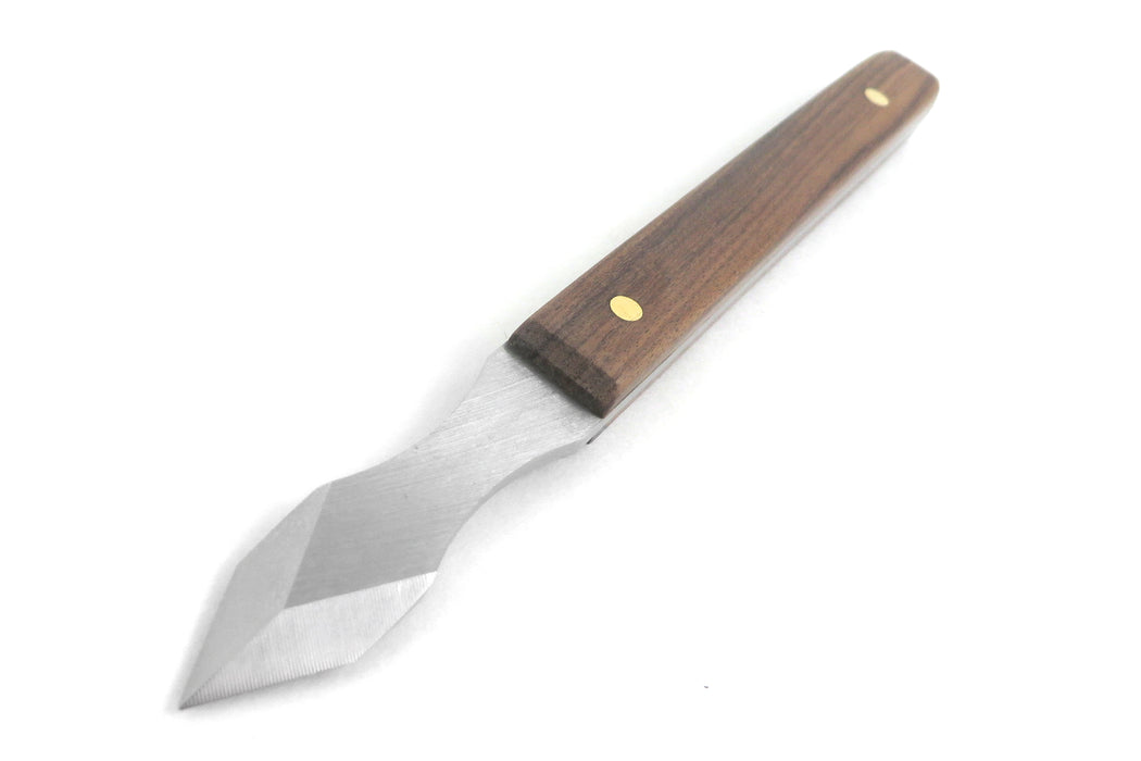 Mikov Dual Bevel Marking Knife 0.100" Thick Blade with Finger Indents Rosewood Handle