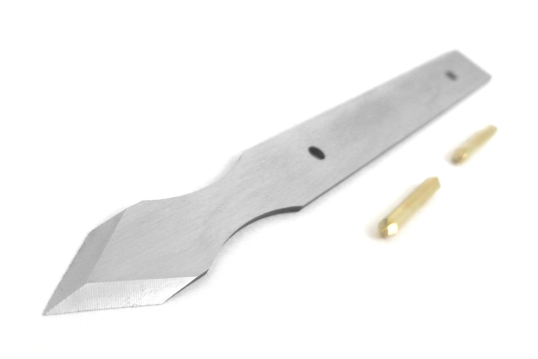 Mikov Unhandled Thin Blade Dual Bevel Marking Knife Kit with Finger Indents 0.060" Thick Blade