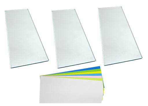 Two sheets 5/16 x 5 x 12 Float Glass and 7 Sheets 3M™ PSA Lapping Film —  Taylor Toolworks