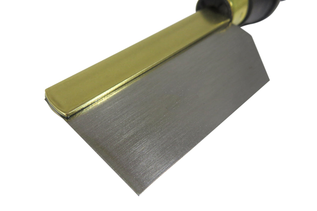 Thomas Flinn / Taytools Half Blind Dovetail Kerfing Tool Extender, 0.025” Thick Blade Ground Square, Folded Solid Brass Back, Beech Handle
