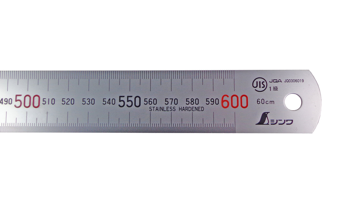 Shinwa 1000 mm RigidZero Glare Metric Machinist Rule/Rule Scale .5mm & mm