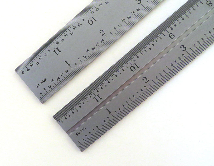 PEC Tools 16R Double Squares with 1/32, 1/64, 1/50 and 1/100 Graduations