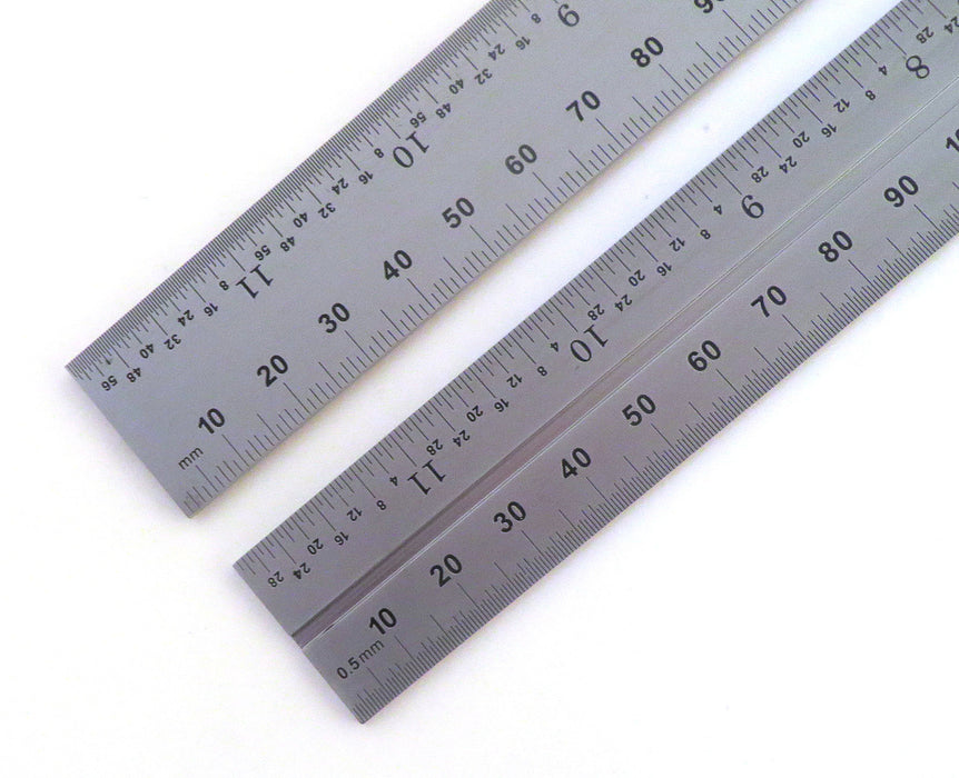 PEC Tools 12" (300mm) English/Metric 4 Piece Combination Square, Center Finder, Protractor