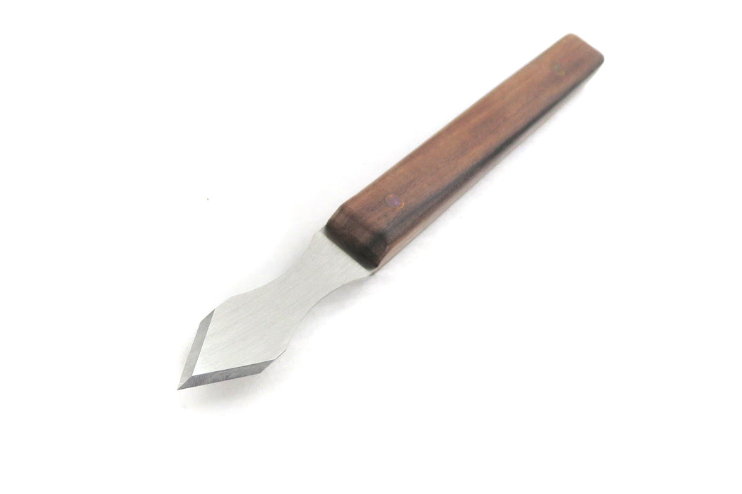 Mikov Super Thin Blade Dual Bevel Marking Knife 0.030" Thick Blade with Finger Indents Rosewood Handle