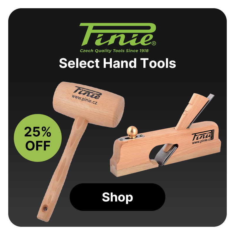 A Pinie mallet and premium rabbet plane