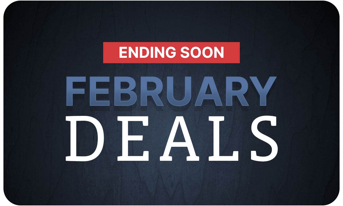 FEbrurary Deals - Ending Soon on a blue background