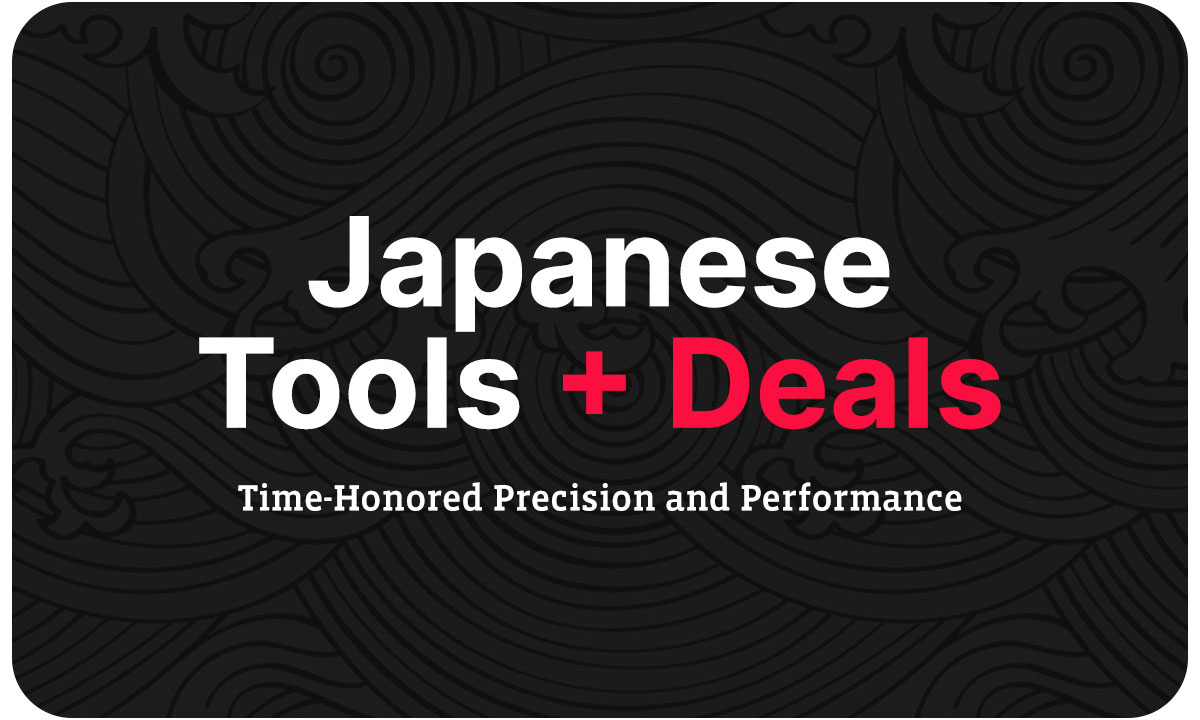 A gray banner with Japanese wave patterns in the back