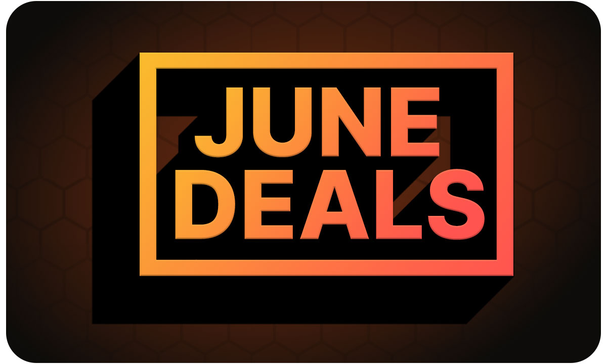 A huge bright box that says June Deals