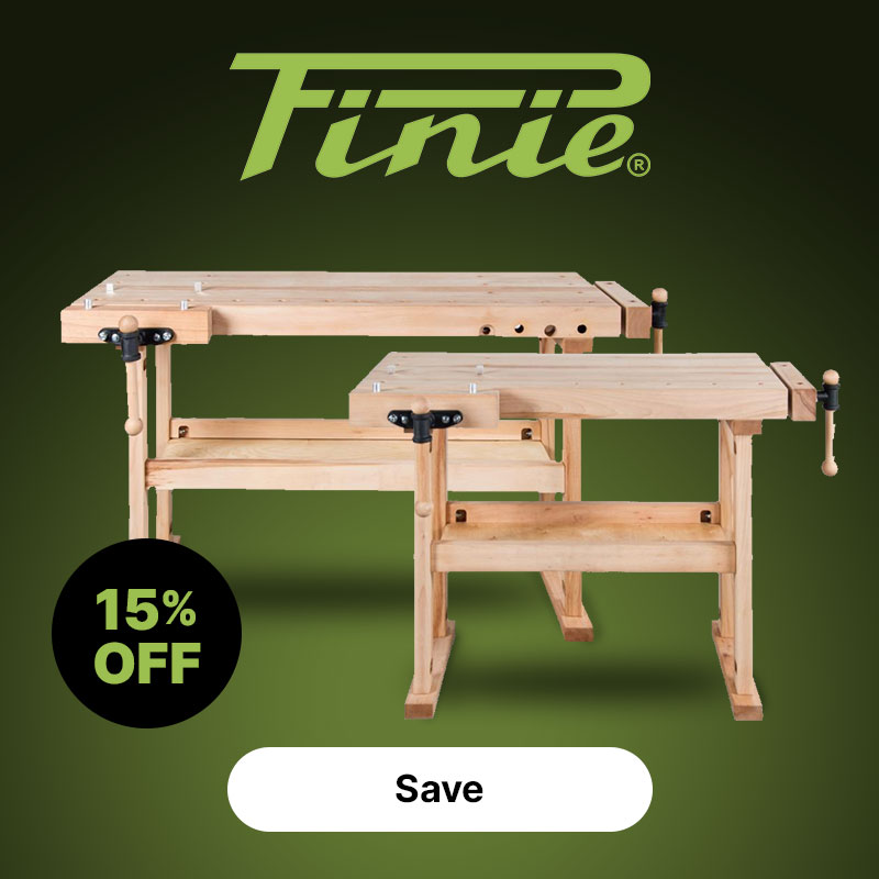 2 Pinie workbenches on a green background.