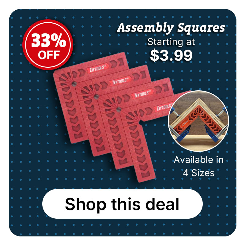 A red assembly square set
