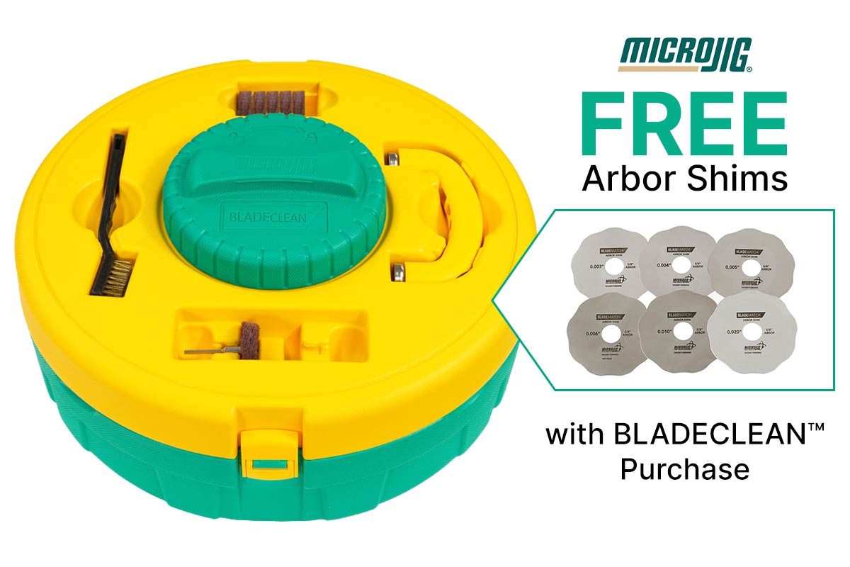 Free Arbor Shims with any Bladeclean purchase