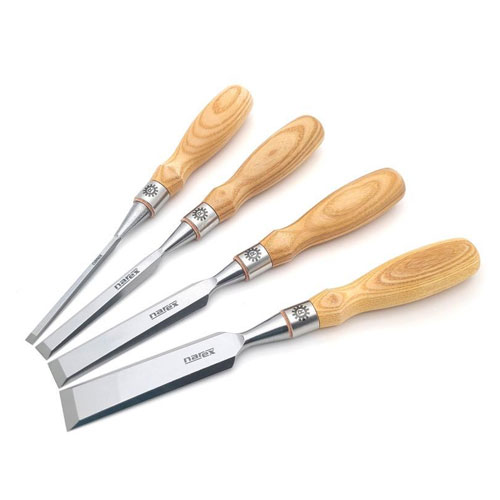 4 Narex Richter Extra chisels on white