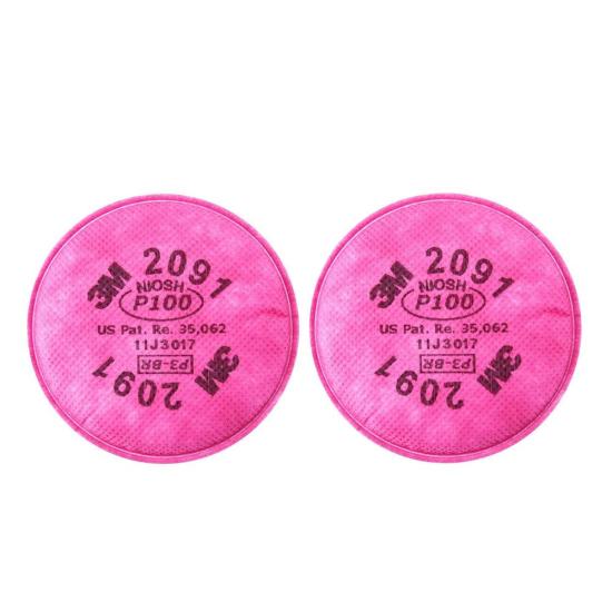 3M™ 2091 P100 Particulate Dust Filters  Set of 2