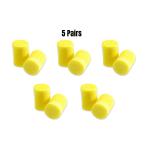3M 3M167 - 5 Pack 3M&trade; E-A-R&trade; Classic &trade; Foam Earplugs, Uncorded, Individually Pillow Packed Regular Size with Noise Reduction Rating 29 Decibals