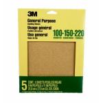 3M 3M165 - General Purpose Aluminum Oxide Sanding Sheets - 9" x 11"