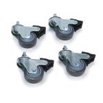 Armor Tools AT142 -  3" Caster Wheels, Swivels & Locks - (Pack of 4)
