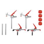 Armor Tools AT163 - Ultimate Bundle - 2-Each Horizontal Dog Clamps and 2-Each In-Line Dog Clamps with Extra Knobs